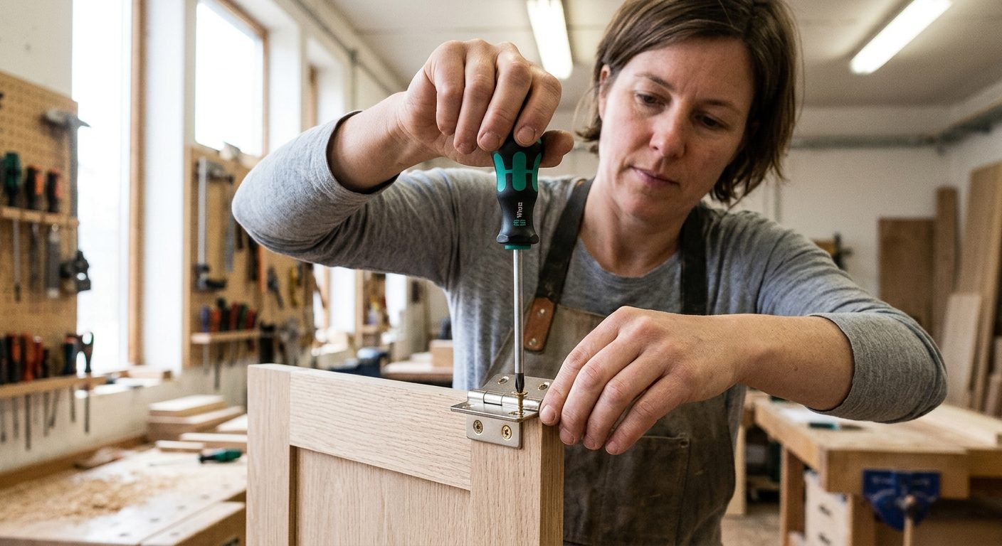 Reparation af trange dørhængsler – trin for trin